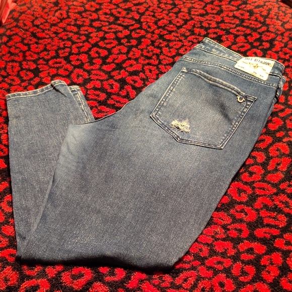 True Religion Denim - True Religion Women's Skinny Jeans in Medium Blue Denim